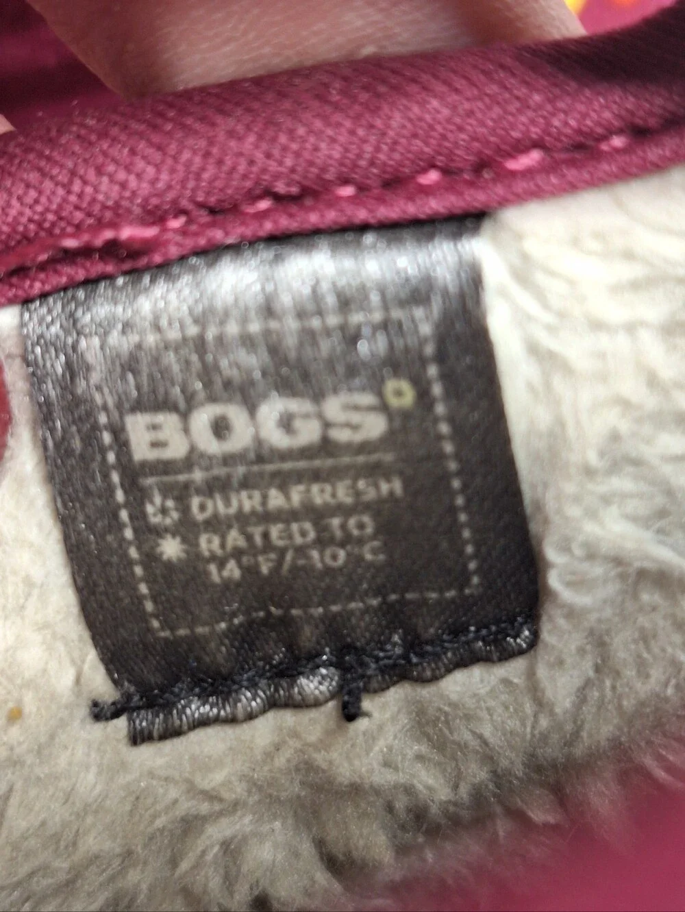 Bogs Durafresh Bog Snow Boot Infant Sz 4 Pink Puff Floral Winter Rain Handle
